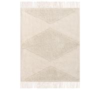 Kids Rug KHONOMA Light Beige 140 x 200 cm Cotton