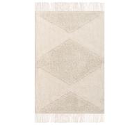 Kids Rug KHONOMA Light Beige 60 x 90 cm Cotton