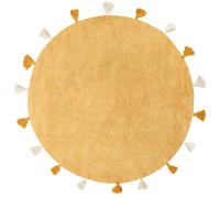 Kids Rug KODINHI Yellow ø 120 cm Cotton