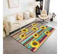 Kids Rug, Sunflower Flowers Animal Leopard Print Area Rug Carpet For Living Room Bedroom Playroom Classroom, Kids Rugs Non Slip Machine Washable - Polyester Soft Touch Easy Clean 160 X 23-3025797169