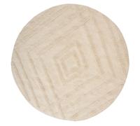 Kids Rug TURTUK Light Beige ø 120 cm Cotton