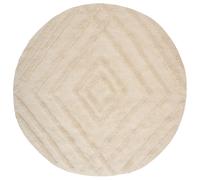 Kids Rug TURTUK Light Beige ø 160 cm Cotton