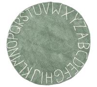 Kids Rug VURGUN Green ø 120 cm Cotton