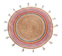Kids Rug ZANAVI Multicolour ø 120 cm Jute