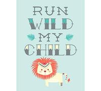 Kids Run Wild My Child Pastel Lion Large Art Print Poster Wall Decor 18x24 inch