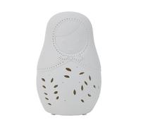 Kids Russian Doll Night Light White Ceramic, white