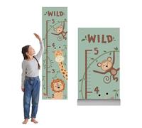 Kids Safari Themed Growth Chart - 12" x 43.5" Jungle-Themed Height Chart for Wall - Baby & Toddler Measuring Chart - Safari Nursery & Room Decor - PVC-Free - Baby Shower Gift - Printed in USA