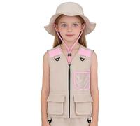 Kids Safari Vest with Hat Lightweight Outfit