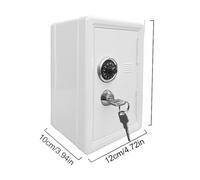 Kids Safe Bank, Money Box With Coin Tray, Mini Locker Small Safe Storage Box Piggy Bank With Combination Lock And Key, 7" H X 4.7" Lx 3.9" W