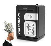 Kids Safe - Bank Safe | Auto Paper Money Scroll Saving | Electronic Cash Box Savings Toy With Password For Youth Adult Pretend Play Financial Education College School Allowance Tracking