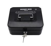 Kids Safe Box - Privacy Lock Money Bank, Cash Drawer with Key and Tray, Sturdy Handle Secure Storage, Easy Access for Saving, Children Finance Organizer for Home Use, 7.87 * 6.29 * 3.54 Inches