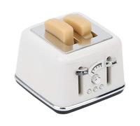 Kids Safe Miniature Toaster With Sliced Bread Doll House Kitchen Essential 1/12 Scale Realistic Building Kits Bread Toaster