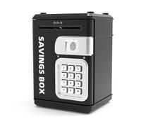 Kids Safe - Toy Safe | Pretend Toy Cash Box with Password Coin Collector for Financial Education Youth Allowance Tracking Adult Boy Girl