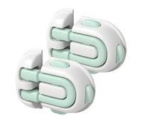 Kids Safety Door Locks, Door Locks for Kids Safety, 2X Cabinet Latches Safe Quick and Easy, Fridge Locks for Kids, Multi-Purpose for Adults to Open, Secure Oven, Refrigerator, Toilet, Doors, Aging
