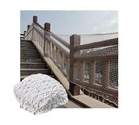 Kids Safety Net for Stairs & Balcony - Pet Protection Mesh Fence Decorative Playground Netting Fine Mesh (White 1.2x1m 3cm) - Child & Pet Safety Solution