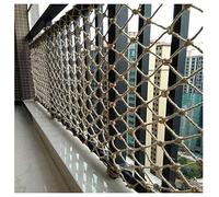 Kids Safety Net - Hemp Rope Climbing Net for Balcony & Stairs - Garden Partition & Wall Décor - 4 x 4 m - Strong, Outdoor & Indoor Use