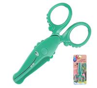 Kids Safety Scissors, Cute Crocodile Shape Design Kids Preschool Training/Art Craft Plastic Scissors for School Supplies and Scrapbooking Supplies(Crocodile)