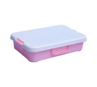 Kids Sand Play Set Leakproof Stackable Storage Trays With Lid Portable Sensory Bin For Beach Toy Art Blue Green Sand Art Organizers For Children