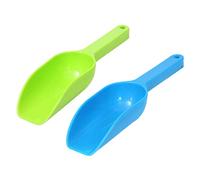 Kids Sand Scoops Plastic Beach Snow Shovels with Handle Digging Toys for Boys Girls 2PCS Random Color
