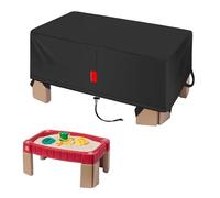 Kids Sand Table Cover Fit Step2 Naturally Playful Sand Table, DustProof Anti-UV Outdoor Activity Sensory Table with Windproof hook and loop fasteners, Cover only (36"x26"x16")