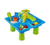 Kids Sand Table, Sensory Activity Beach Play Set for Boys Girls, Garden Water Game Toy for Indoor Backyard Learning Fun, Bath Sandbox Exploration Table with Educational Accessories