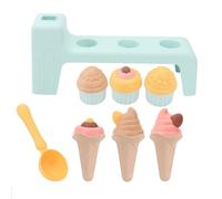 Kids Sand Toys, Ice Cream Molds Bucket Trowel, Sand Castle Building Kit, for Backyard Seaside Poolside Lake Shore Home Garden, Boys Girls over 3 Years