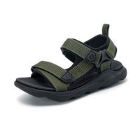 Kids Sandals Front Closed Boys Outdoor Casual Wear Comfortable Firm Design for Children Aged 9 to 17 Years Durable Summer Shoes Boys Sandal 25, Army Green, 10.5/11 UK Child