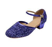 Kids Sandals Girls Latin Dance Style Soft Sole Non-Slip Dance Shoes Stage Performance Practice Shoes for Ages 6-12 Years