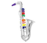Kids Saxophone Educational Wind Instrument Toy Beginner Music Learning Saxophone For Boys Girls Birthday Holiday School Performance Stage Role Play Talent Show Musical Development Practice Toy Durable