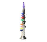 Kids Saxophone Toy - Music Play Trumpet, Educational Sound Toy | Beginner Song Learning Instrument, Colored Key Saxophone, Musical Toy for Practice Time