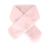 Kids Scarf, Kids Winter Fleece Scarves Warm Plush Scarf Wrap Cross Collar Children Neck Warmer Solid Color Neckerchief for Little Boys Girls Toddlers A7ETWJ (light pink)