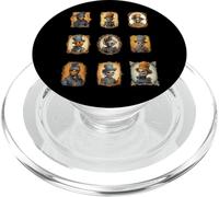 Kids Scary Halloween Portraits of Pumpkin Heads PopSockets PopGrip for MagSafe