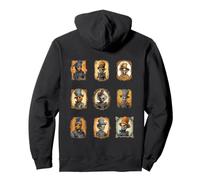 Kids Scary Halloween Portraits of Pumpkin Heads Pullover Hoodie