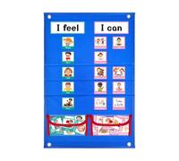 Kids Schedule Board for Home - Educational Learning Homeschool Supplies,Visual Schedule Behavior Pocket Chart,for Elementary Daycare School Preschool Teacher Parents Boys Girls