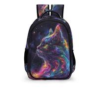 Kids School Backpack Cat 3D Print Book Bag for Middle/Elementary Students, Daypack Animal Cat Rucksack for Travel Camping Hiking