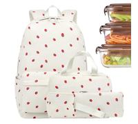 Kids School Backpack,Corduroy School Bag Set | Lunch Box Knapsack Pencil Case for Day Trip Vacation Camping College Women Hiking Sports Outdoor Activities