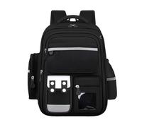 Kids School Backpack Navy Blue Bookbag With Cute Monkey Design Lightweight Rucksack For Boys Girls Primary Elementary