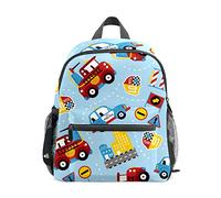Kids School Bag Girls Boys Preschool Toddler Backpack Lightweight Shoulder Book Bag for Kids Perfect for Kindergarten, Firefighter Police Car Blue, One Size, Classic