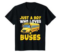 Kids School Bus Costume Just a Boy who loves Buses T-Shirt