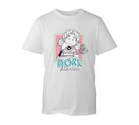 Kids School Dork World Book Day 2025 Number Day Maths Day T-Shirt Diaries Kids Adult Event top(9 Years, White)