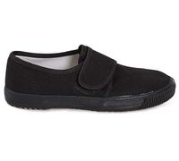 Kids School Pe Shoes Unisex Relax Fit Sports Exercise Wear Slip On Pumps Black Slip On School Gym Wear Plimsolls Pumps Trainers Touch Fastening Dance Shoes Plus Size 1 to 6