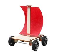 Kids Science - Building Toys, STEM Building Sets | Wood Wind Powered Model, Build Your Own Model for Kids, Teaches Physics & Engineering.