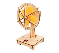 Kids Science Exploration Set Wood and Polymer Electric Shaking Fan Assembly for Hand on Skill Development Science Education Set