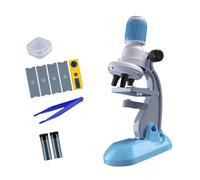 Kids Science Exploration Tool 1200X High Resolution Microscope Construction Easy Operations for Biology Observation Children Educational Optically Instrument