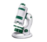 Kids Science Instrument with Modifiable Enlarge from 60x to 180x LED Color Scheme Removable Sports Cars Safe Exploration Instrument with Base