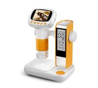Kids Science Portable Microscope With Built-In Timer & 2-Inch Display Experiments Tool USB Microscope Camera With Carry Case