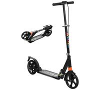 AIYAPLAY Kids Scooter for Ages 6-12 Foldable Kick Scooter 4 Levels Black