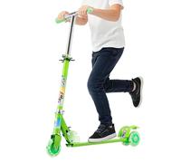 Kids Scooters Outdoor, Adjustable Height 2 Wheel, 50-74cm Lightweight Sport Ride, Children Age 3-10 Yard Park Travel Camping Birthday, Portable Folding Scooter for Daily Fun and Exercise