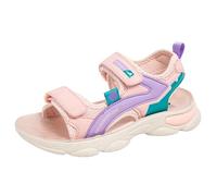 kids sea shoes - Boys And Girls Open Toe Polyurethane Soft Soled Sports Sandals And Beach Shoes (Purple 27)
