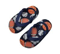 kids sea shoes - Claesson Little Ahi Boys Sandal -Surfing Sloth (Light Blue 4-5 Years)